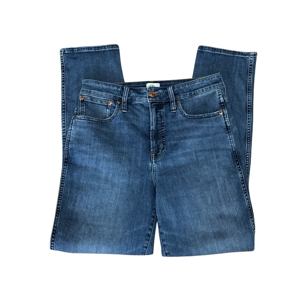 J.Crew‎ Women's 10 Tall Vintage Curvy Straight Jeans Blue Inseam 29.75"
